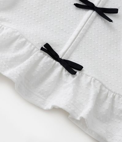 Blusa Infantil Texturizada con Lacitos Contrastantes - Talle 1 a 6 años 7