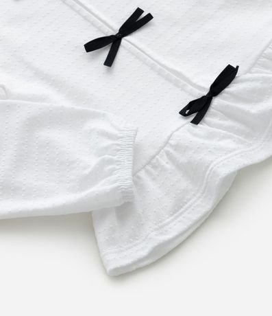 Blusa Infantil Texturizada con Lacitos Contrastantes - Talle 1 a 6 años 5