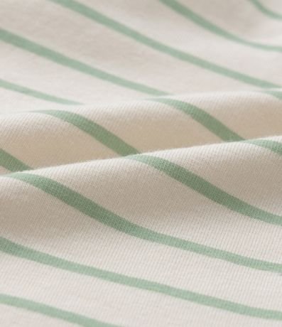 Pantalón Infantil Rayado con Estampa de Osito - Talle 0 a 18 meses 3