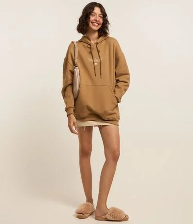 Saco en Algodón con Capucha y Estampa Pet Lover 2