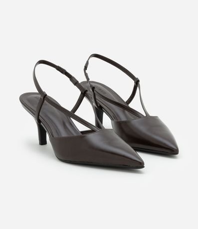 Zapato Tacones en PU con 2 Tiras Formato en V 2