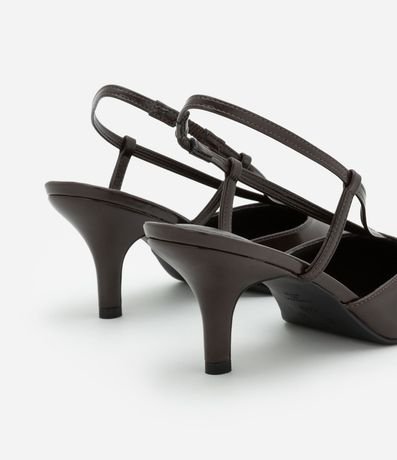 Zapato Tacones en PU con 2 Tiras Formato en V 3