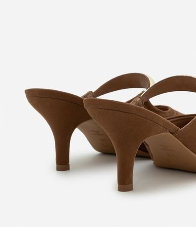 Zapato Tacones en PU Mule con Enfeite Bold 4