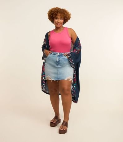 Blusa Cropped en Rib Curve & Plus Size 2