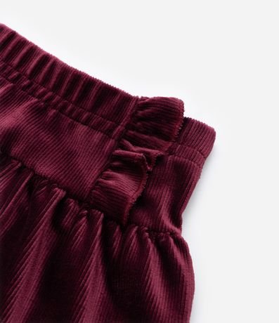 Pollera Infantil en Terciopelo con Volado - Talle 1 a 6 años 5