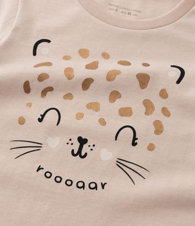 Blusa Infantil con Estampa Carita de Leopardo - Talle 1 a 6 años 4