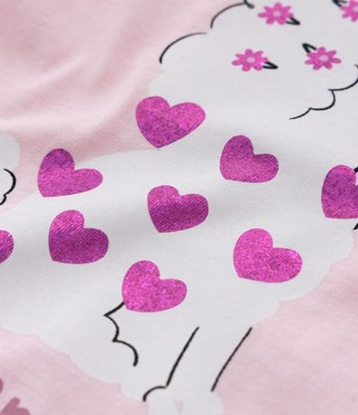 Blusa Infantil con Estampa Poodle y Corazones - Talle 1 a 6 años 4