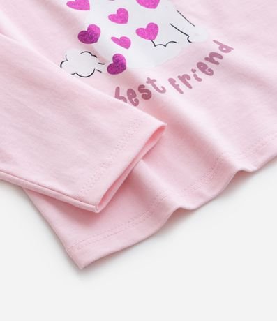 Blusa Infantil con Estampa Poodle y Corazones - Talle 1 a 6 años 6