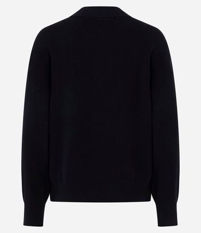 Buzo Suéter en Tricot con Puño Ajustado 8