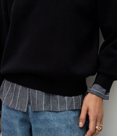 Buzo Suéter en Tricot con Puño Ajustado 4