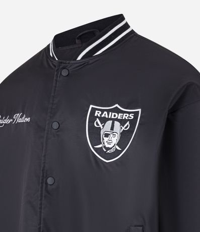 Campera Bomber en Poliamida con Estampa Lettering NFL 8