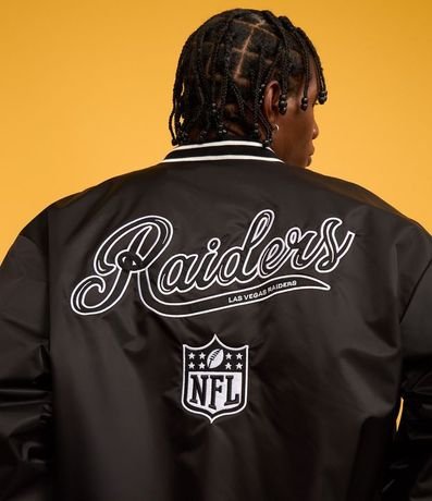 Campera Bomber en Poliamida con Estampa Lettering NFL 2
