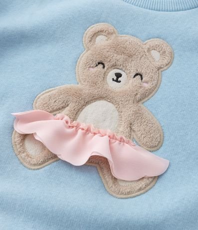 Conjunto Infantil con Volados y Bordado Osita - Talle 1 a 6 años 12