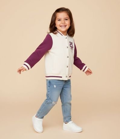 Pantalón Mom Infantil en Jeans con Lazo en la Cintura - Talle 1 a 6 años