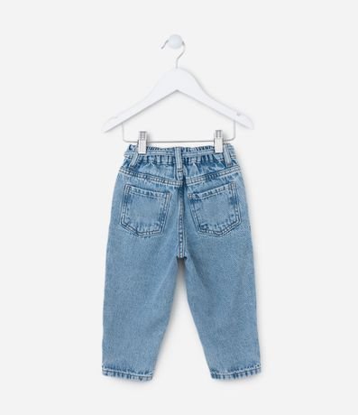 Pantalón Mom Infantil en Jeans con Lazo en la Cintura - Talle 1 a 6 años 2
