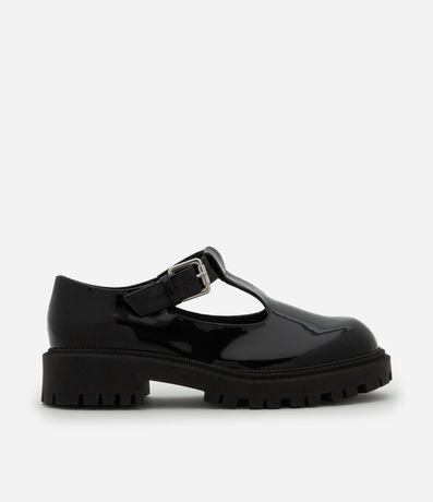 Zapato Mary Jane en Barniz con Suela Alta