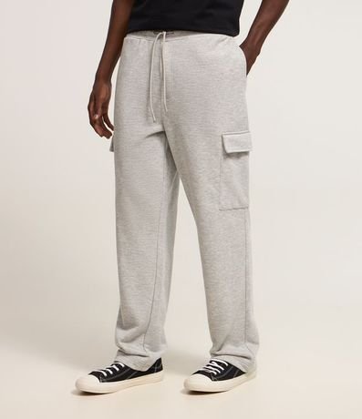 Pantalón Baggy en Algodón con Bolsillo Cargo 2