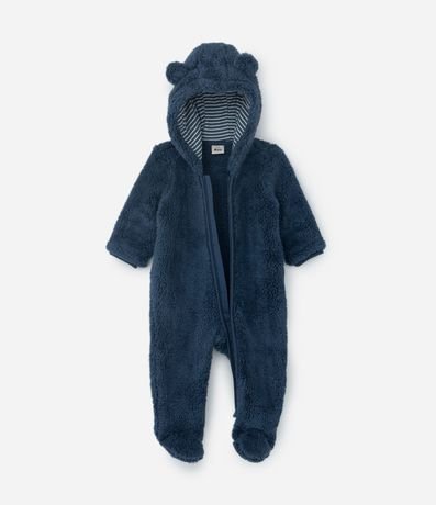 Mono Infantil en Fleece con Capucha y Orejitas - Talle RN a 18 meses 2