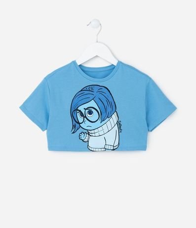 Remera Cropped Infantil con Estampa Divertidamente - Talle 2 a 10 años