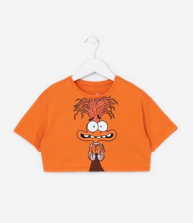 Remera Cropped Infantil con Estampa Divertidamente - Talle 2 a 10 años 2