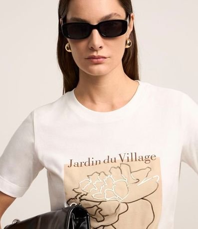 Remera Manga corta Estampa Jardin Du Village