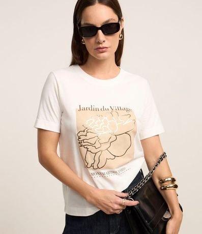 Remera Manga corta Estampa Jardin Du Village 2