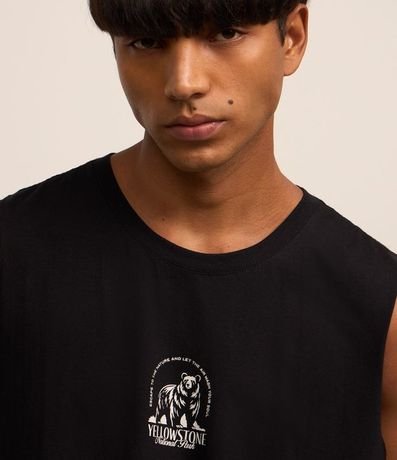 Musculosa Comfort en Algodón con Estampa de Oso 3