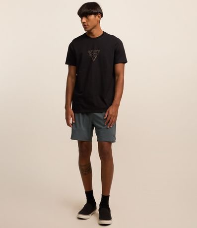 Remera Regular en Algodón con Estampa de Montaña 2