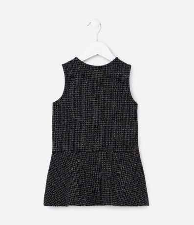 Vestido Infantil con Estampa Jacquard Brilloso y Lazo - Talle 1 a 5/6 años 2