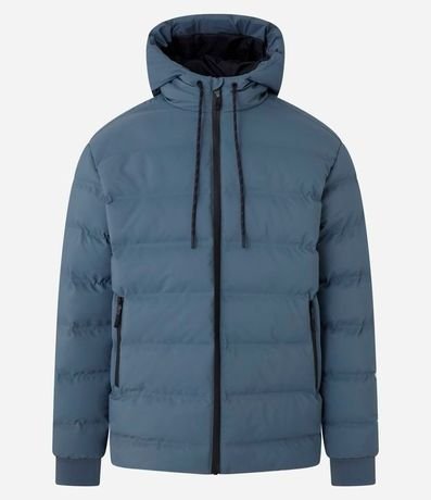 Campera Puffer Deportiva sin Costura con Capucha 7