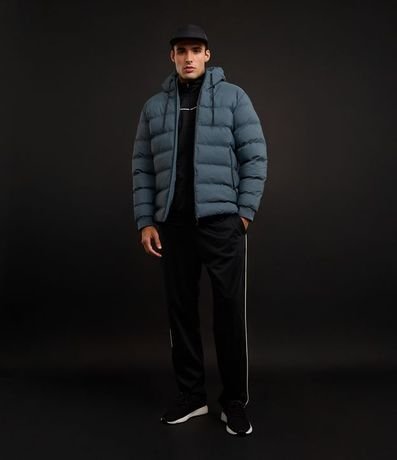 Campera Puffer Deportiva sin Costura con Capucha 2