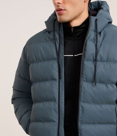 Campera Puffer Deportiva sin Costura con Capucha 3
