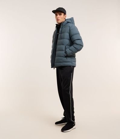 Campera Puffer Deportiva sin Costura con Capucha 4