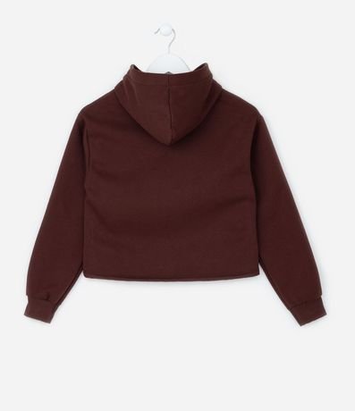 Buzo Cropped Infantil con Estampa de Angel - Talle 7 a 14 años 2