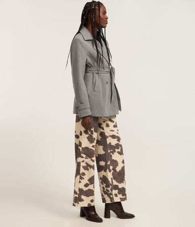 Saco Alargado en Polivelour con Bolsillos 2