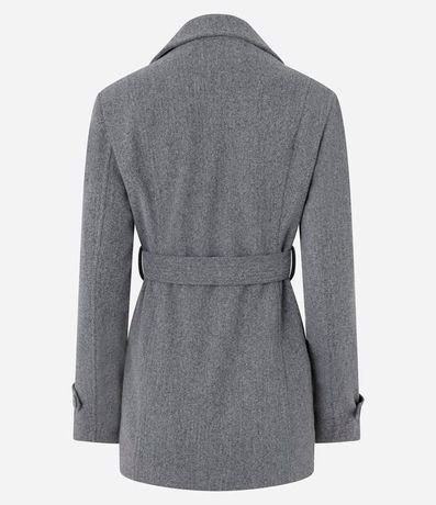 Saco Alargado en Polivelour con Bolsillos 6