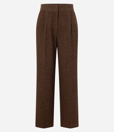 Pantalón Recto en Polivelour Calientita con Cintura Sastre 8