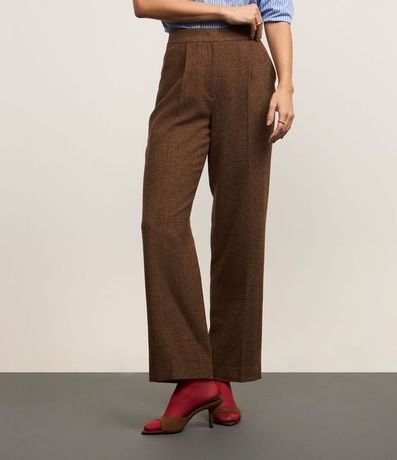 Pantalón Recto en Polivelour Calientita con Cintura Sastre 6