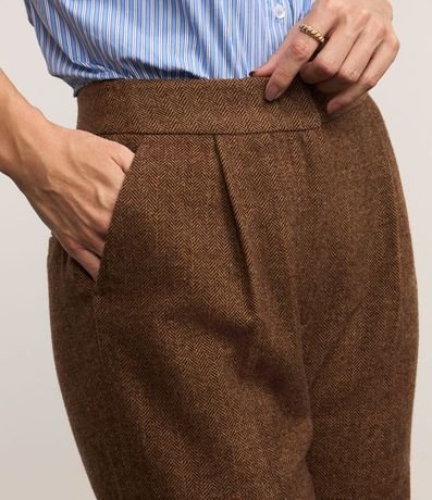 Pantalón Recto en Polivelour Calientita con Cintura Sastre 7