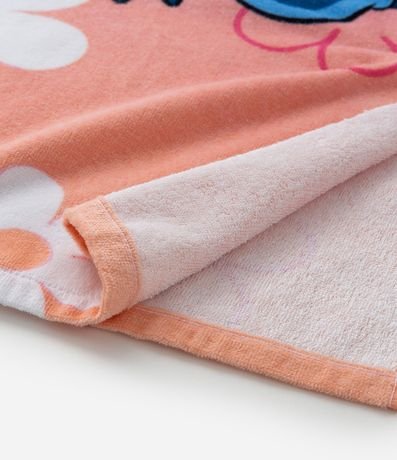 Poncho Infantil Atoallado con Capucha y Estampa Stitch - Talle único 4