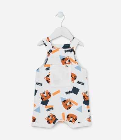 Peto Infantil Texturizada con Estampa Tigrecitos - Talle 0 a 18 meses 1