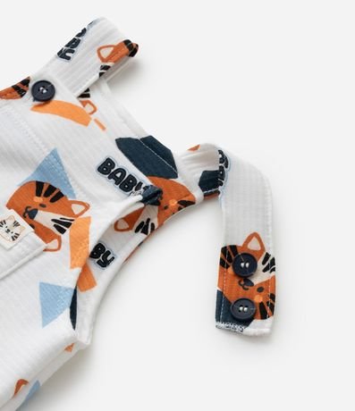 Peto Infantil Texturizada con Estampa Tigrecitos - Talle 0 a 18 meses 6