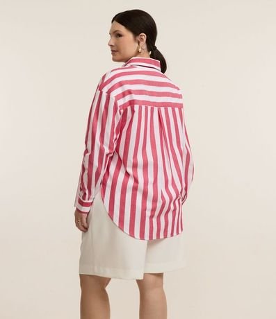 Camisa en Tricolina Rayada Curve & Plus Size 3