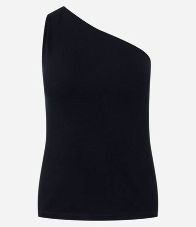 Blusa en Rib con Hombro Único
