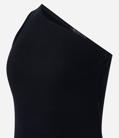 Blusa en Rib con Hombro Único 2