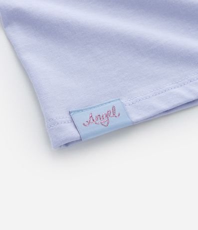 Remera Corta Infantil con Estampa de Angel - Talle 5 a 14 años 5