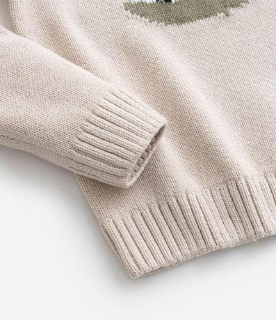 Suéter Infantil con Estampa Interactiva de Dino - Talle 1 a 5 años 4