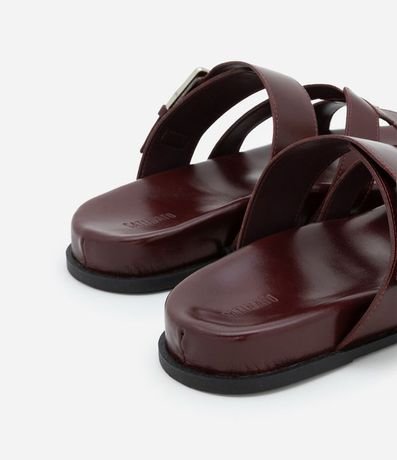 Sandalia Plana con Hebilla y Tira en H 3