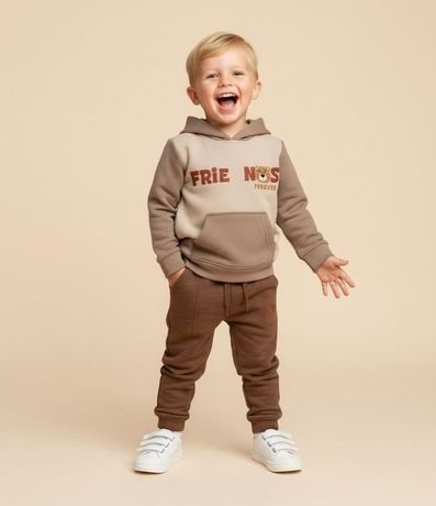 Saco Infantil Texturizado con Estampa Osito - Talle 1 a 6 años