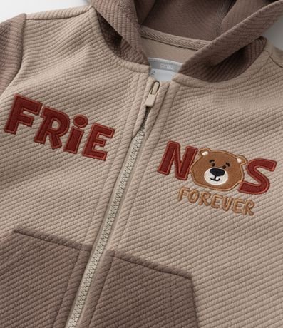 Saco Infantil Texturizado con Estampa Osito - Talle 1 a 6 años 9